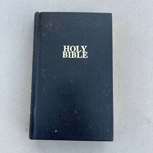 Vtg 1988 KJV Holy Bible Red‎ Letter Edition Dictionary Concordance Leather